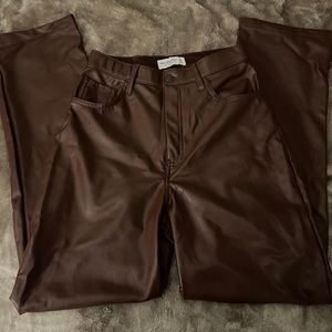 Abercrombie Vegan Leather Pants